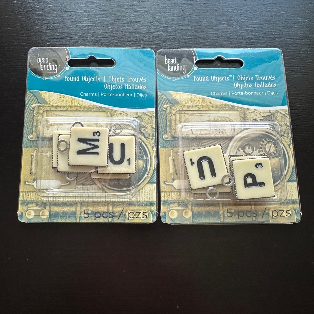 Letter Charms Set for Jewelry Making‎ DIY Personalized Crafting Supplies